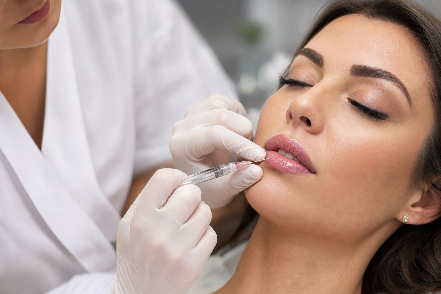Lip filler treatment